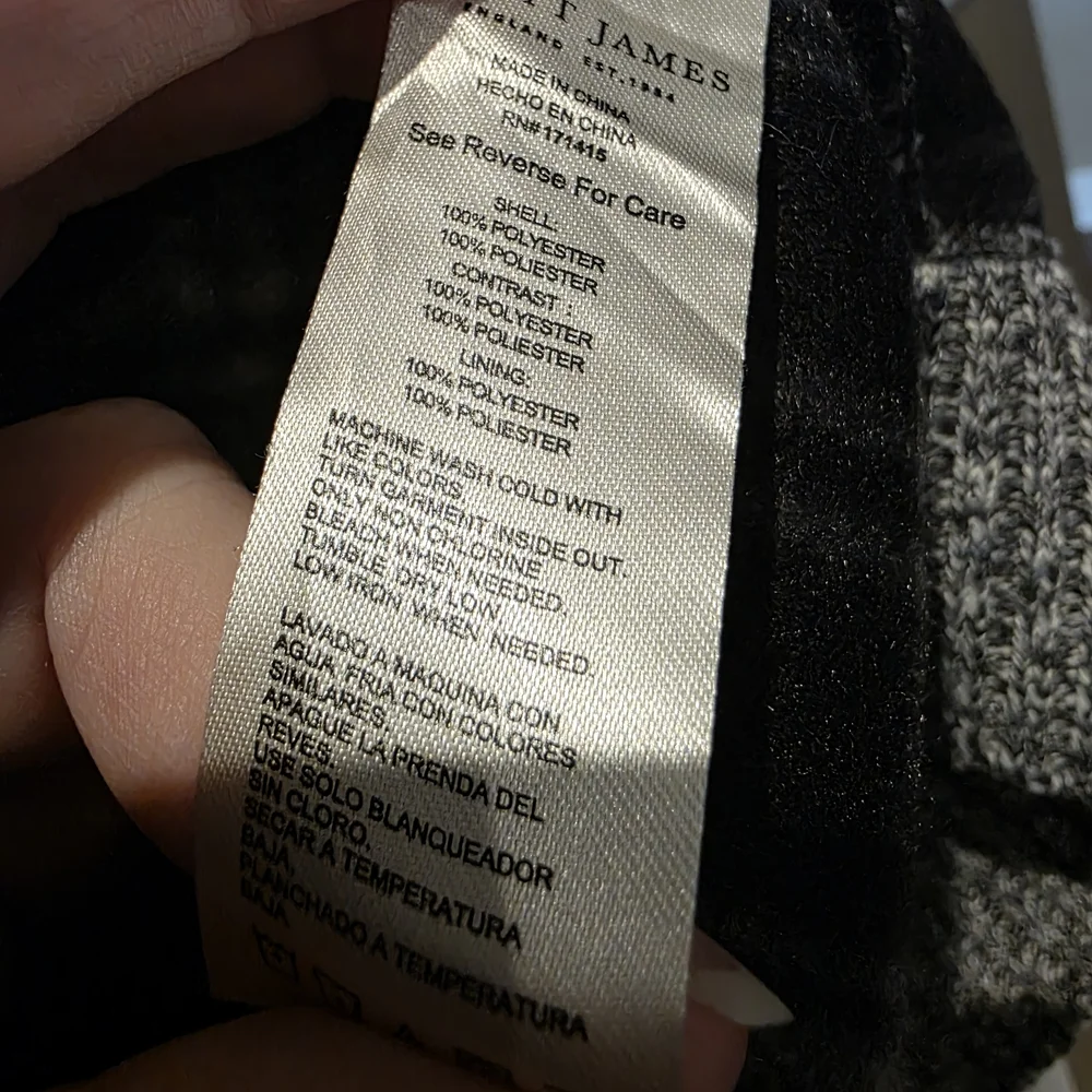 Scott James Mens Luxury Jacket M Gray Quilted Full Zip Plaid Lined Polished - Picture 5 of 13